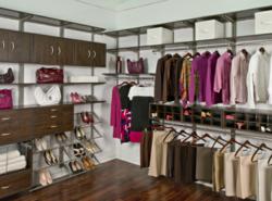 Organized Living freedomRail Chocolate Pear Closet